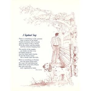 A Vagabond Song Bliss Carman 1970s Poem Retro Kitsch Wall Art SF7